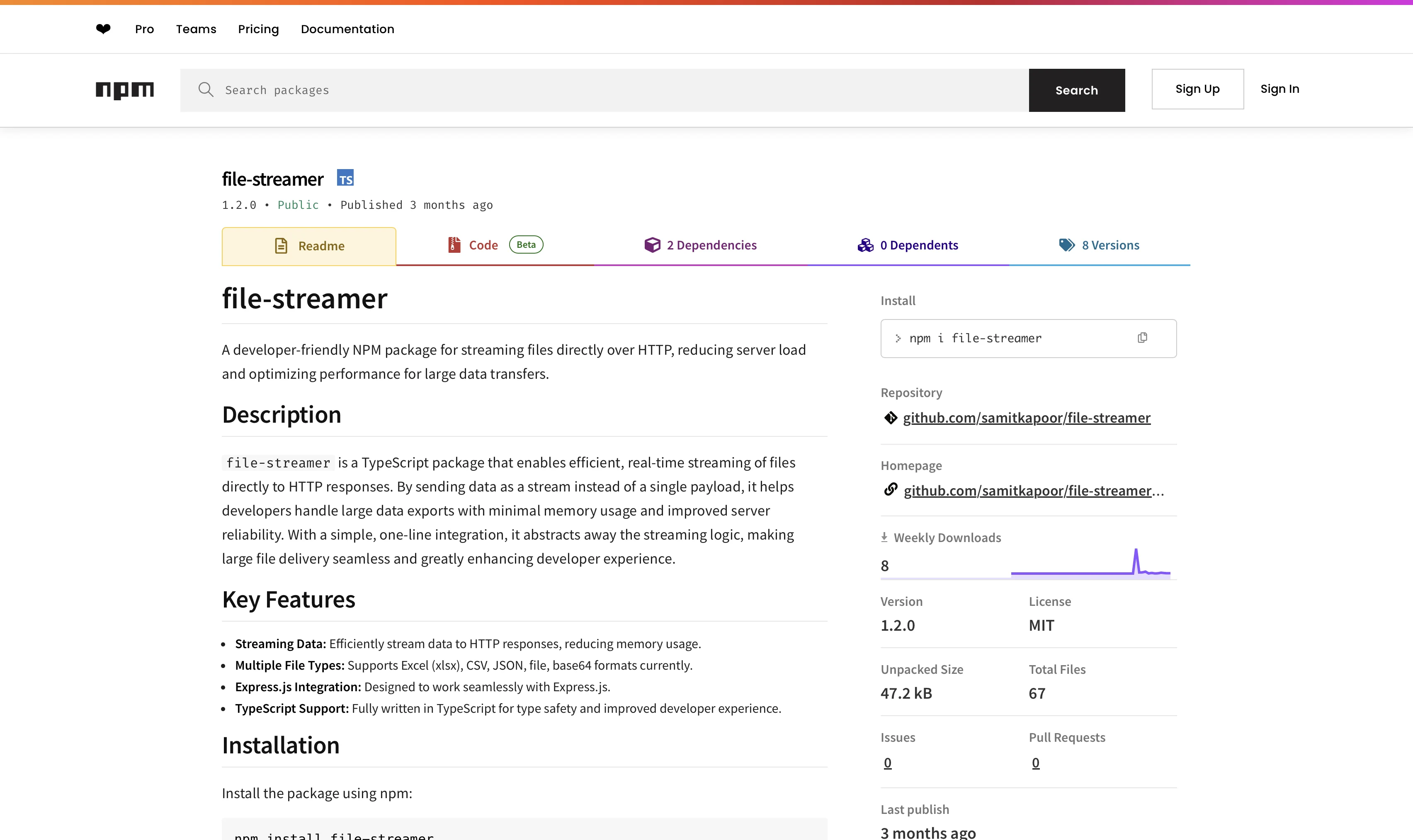 File Streamer